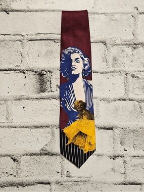 Sazzari Novelty Silk Tie Marilyn Monroe Graphic Art Statement